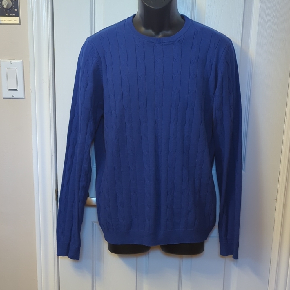 Men's Classic Royal Blue Crewneck Sweater